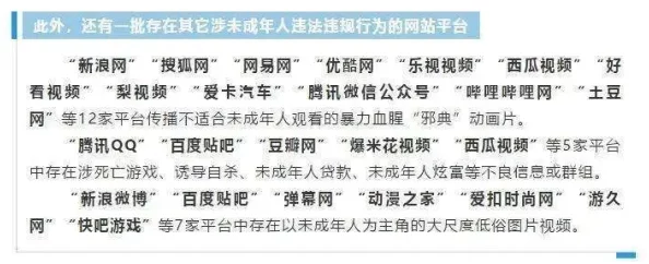 毛片网站视频内容低俗传播不良信息危害青少年