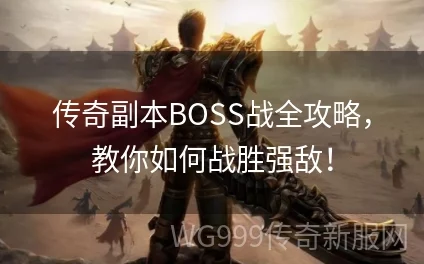 传奇战域手游：世界BOSS副本玩法开启时间及攻略详解